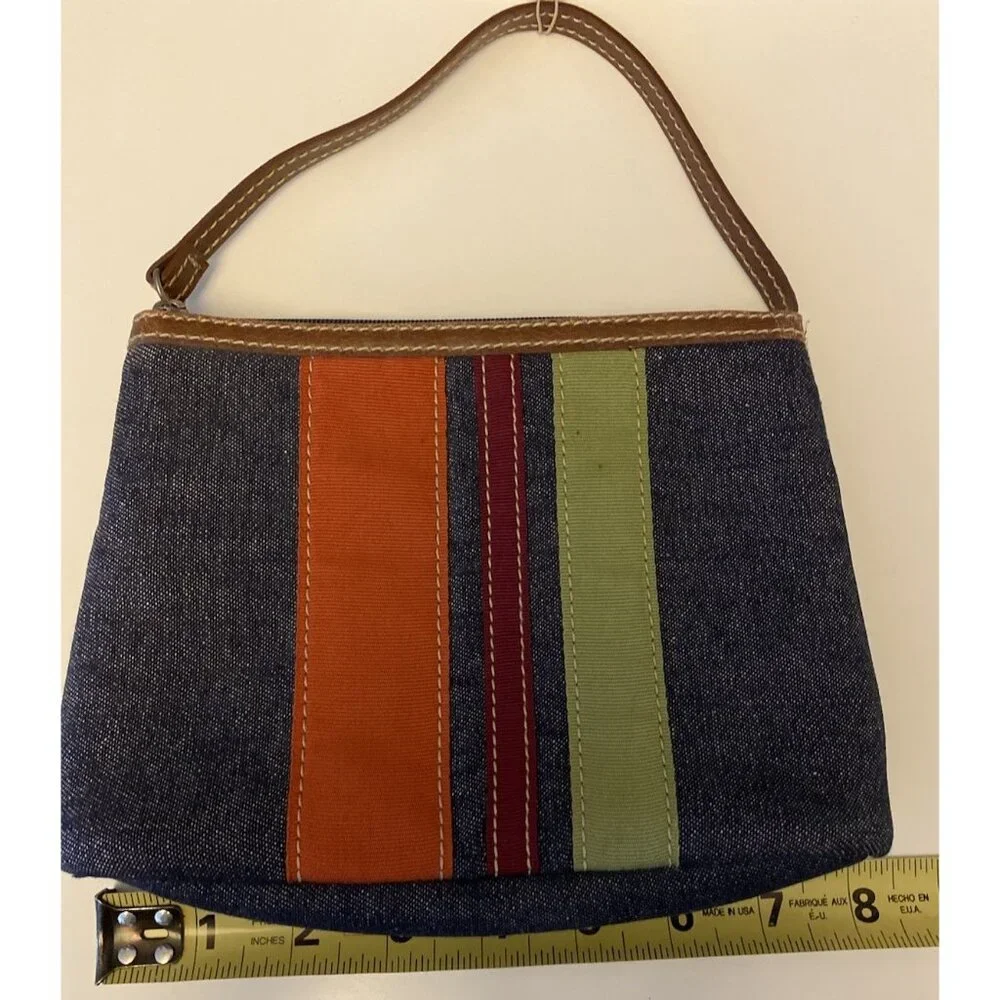 Bath & Body Works Blue Denim Travel Bag Cosmetics Case Southwest Mini Retro Y2K